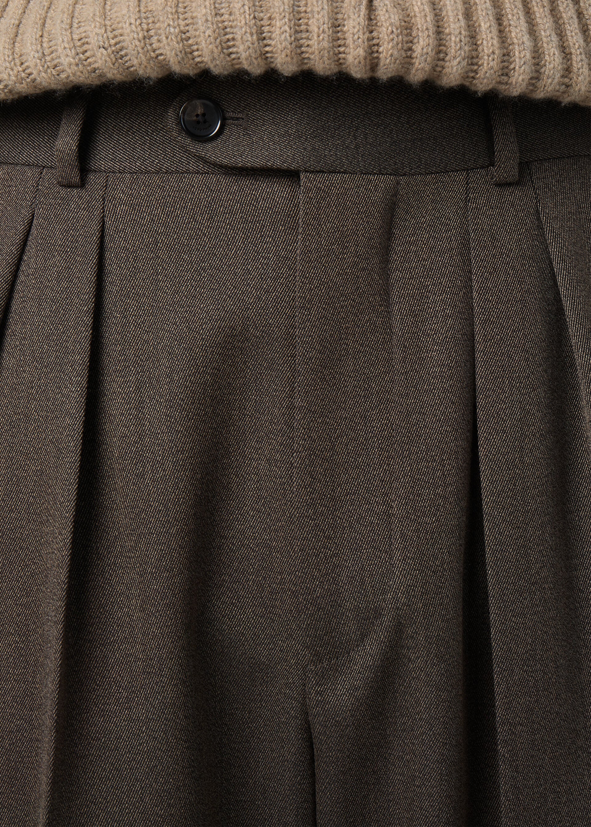 STAFFORD TROUSERS WOOL MOULINE' COVER