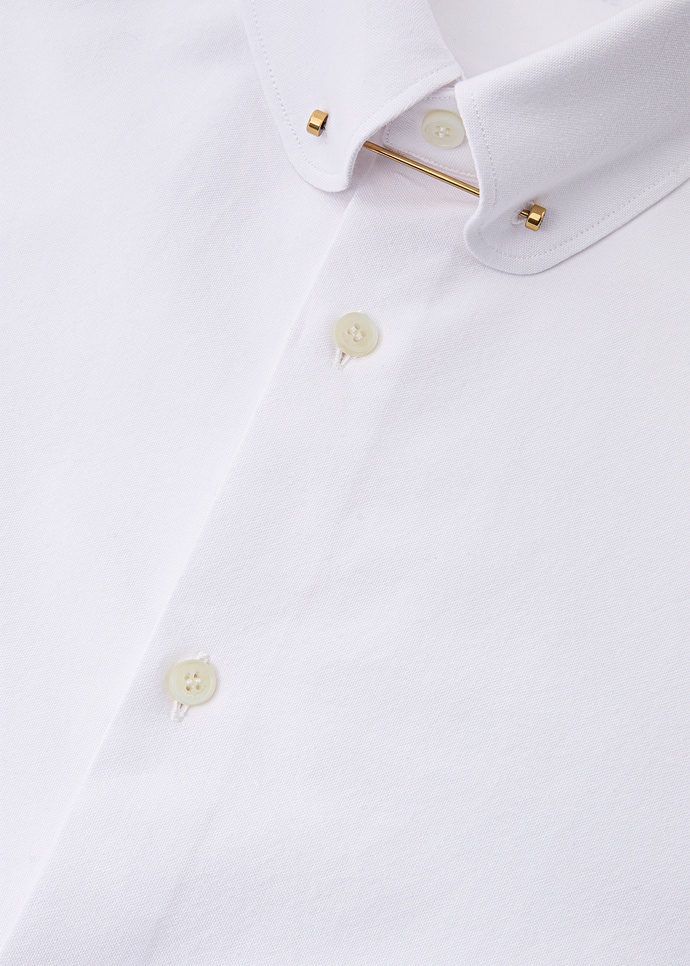 ELIA PENNY BAR COLLAR SHIRT HEAVY OXFORD_FAQ1956_10AF_3