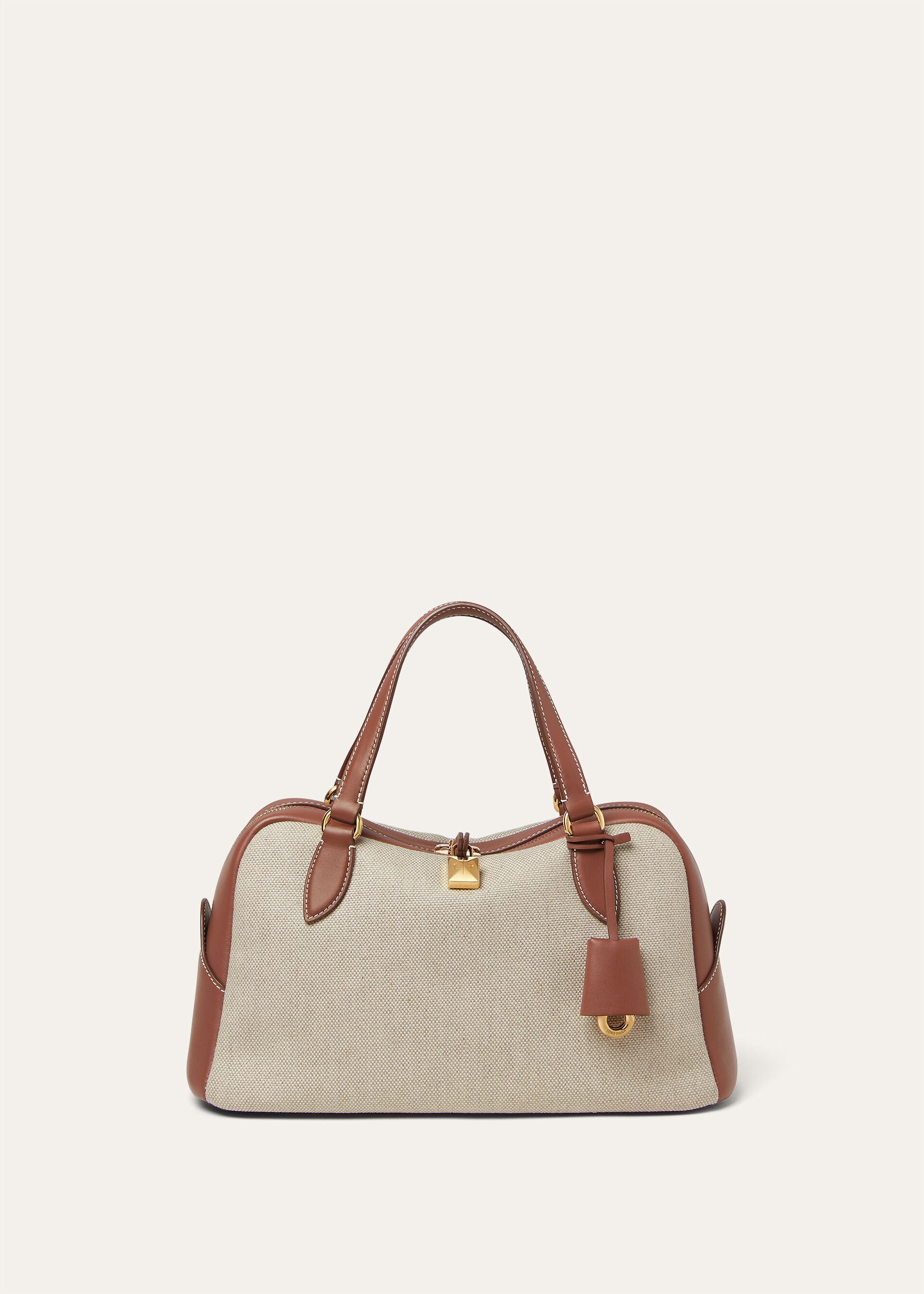 NEEDLE SMALL NATURAL CANVAS/ROUNDED LEATHER