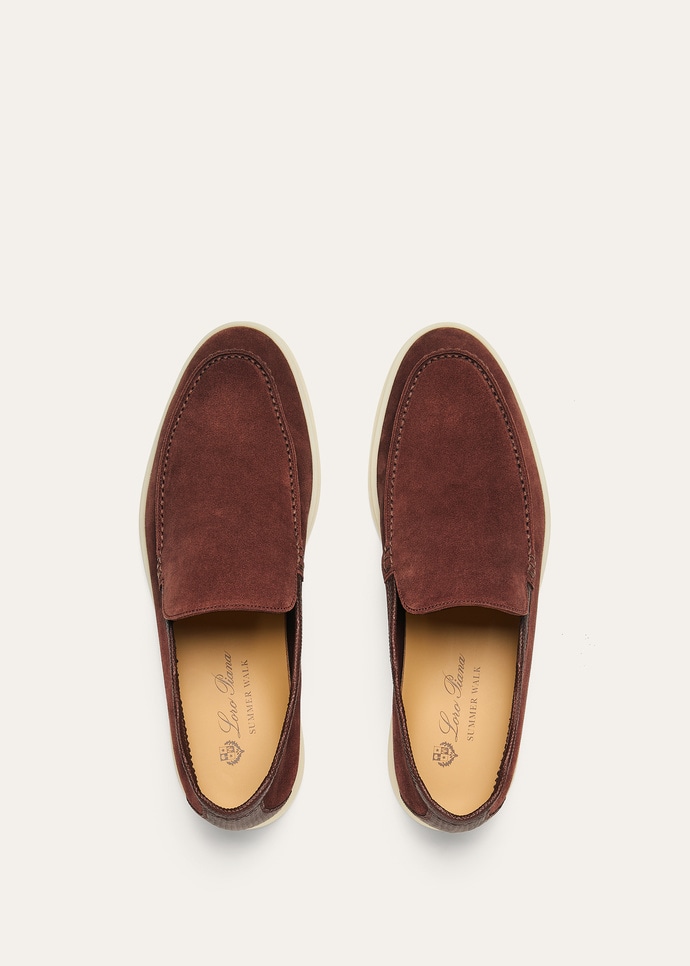 Loro Piana Summer Walk ブラウン スリッポン Loro Piana Summer Walk Suede Loafers Brown Size 45 (US 12