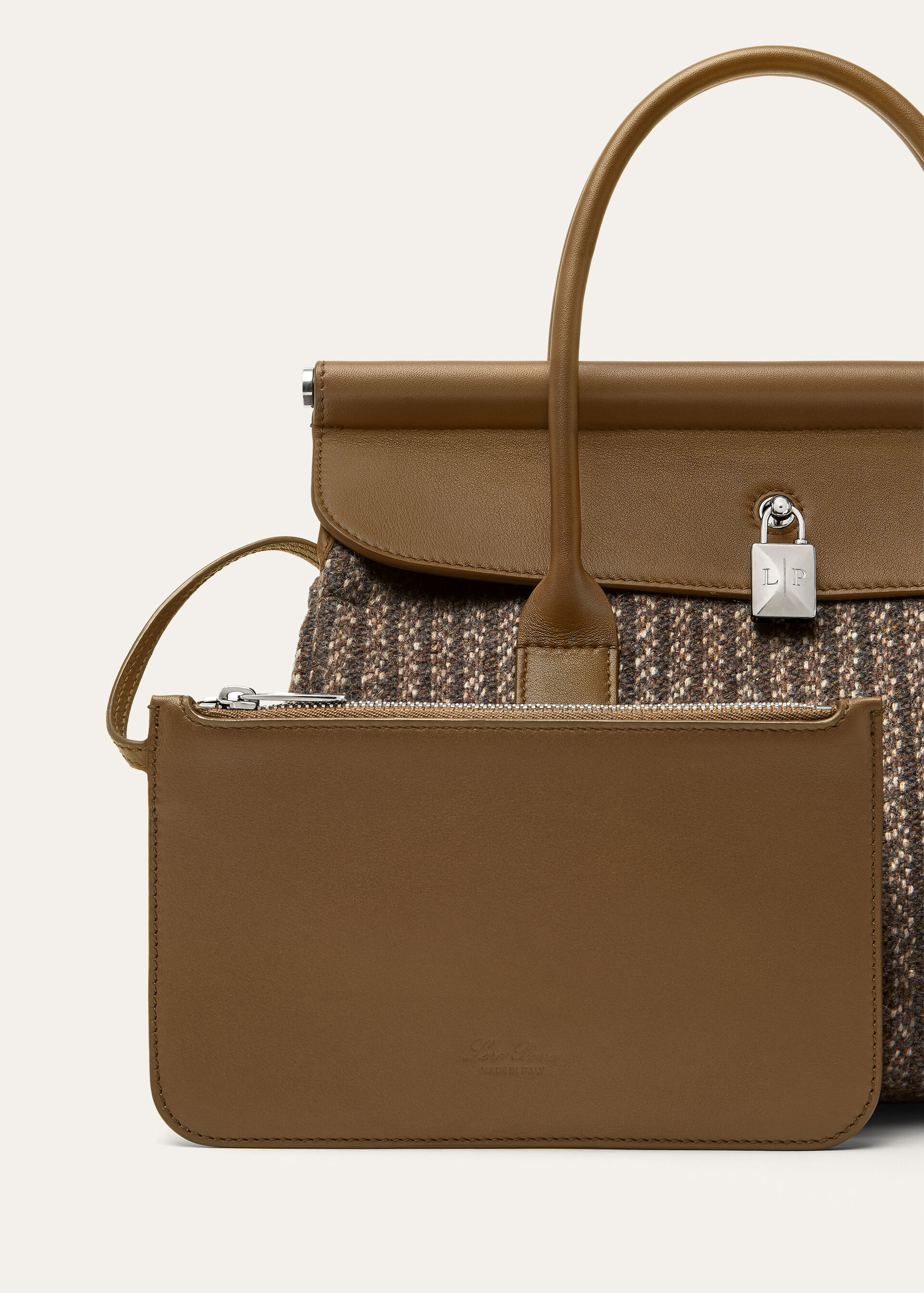 LOOM L25 PINSTRIPES TWEED/ROUNDED LEATHER