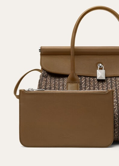 LOOM L25 PINSTRIPES TWEED/ROUNDED LEATHER