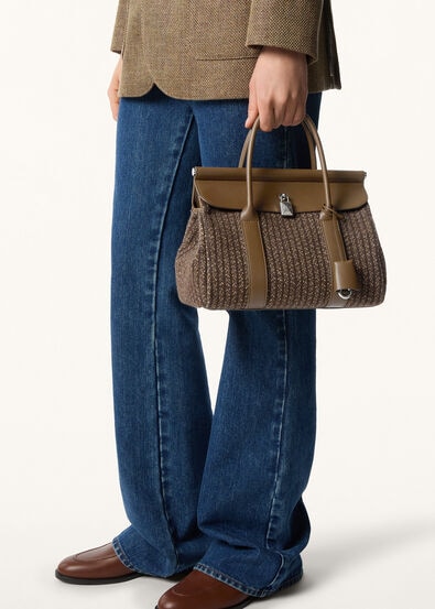 LOOM L25 PINSTRIPES TWEED/ROUNDED LEATHER