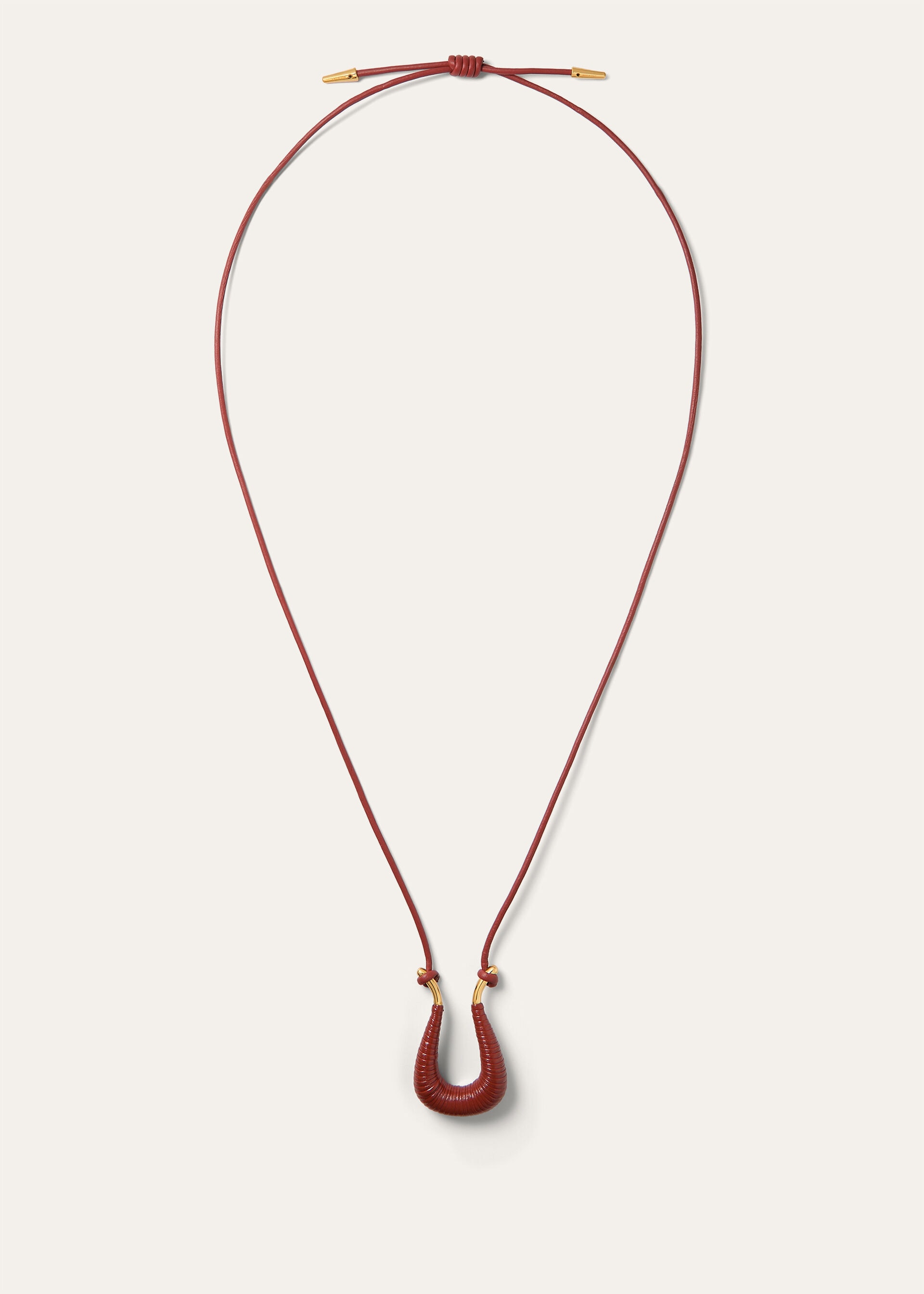 BRAIDED DUO NECKLACE LEATHER