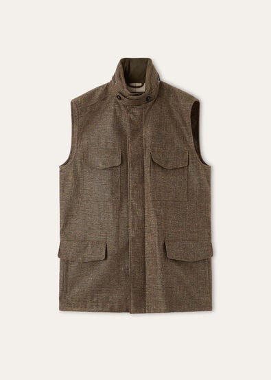 TRAVELLER VEST LINEN COTTON MALFILE' STORM
