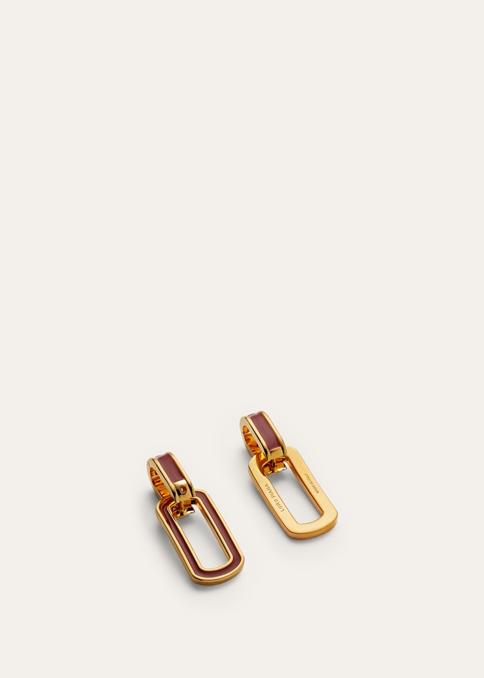 LINK CHAIN EARRINGS WITH ENAMEL_FAQ2716_B4DA_NR_2