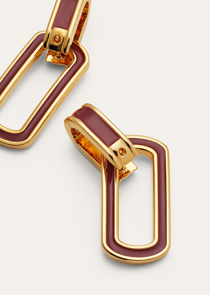 LINK CHAIN EARRINGS WITH ENAMEL_FAQ2716_B4DA_NR_3