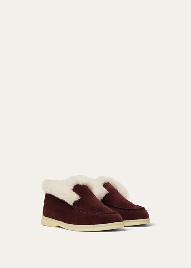 KID OPEN WALK SUEDE SHEARLING