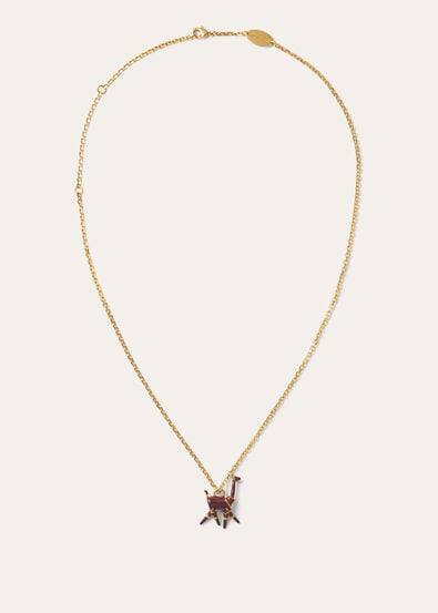 VICUNA NECKLACE WITH ENAMEL