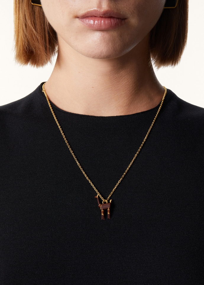 VICUNA NECKLACE WITH ENAMEL_FAQ2764_F7LH_NR_1