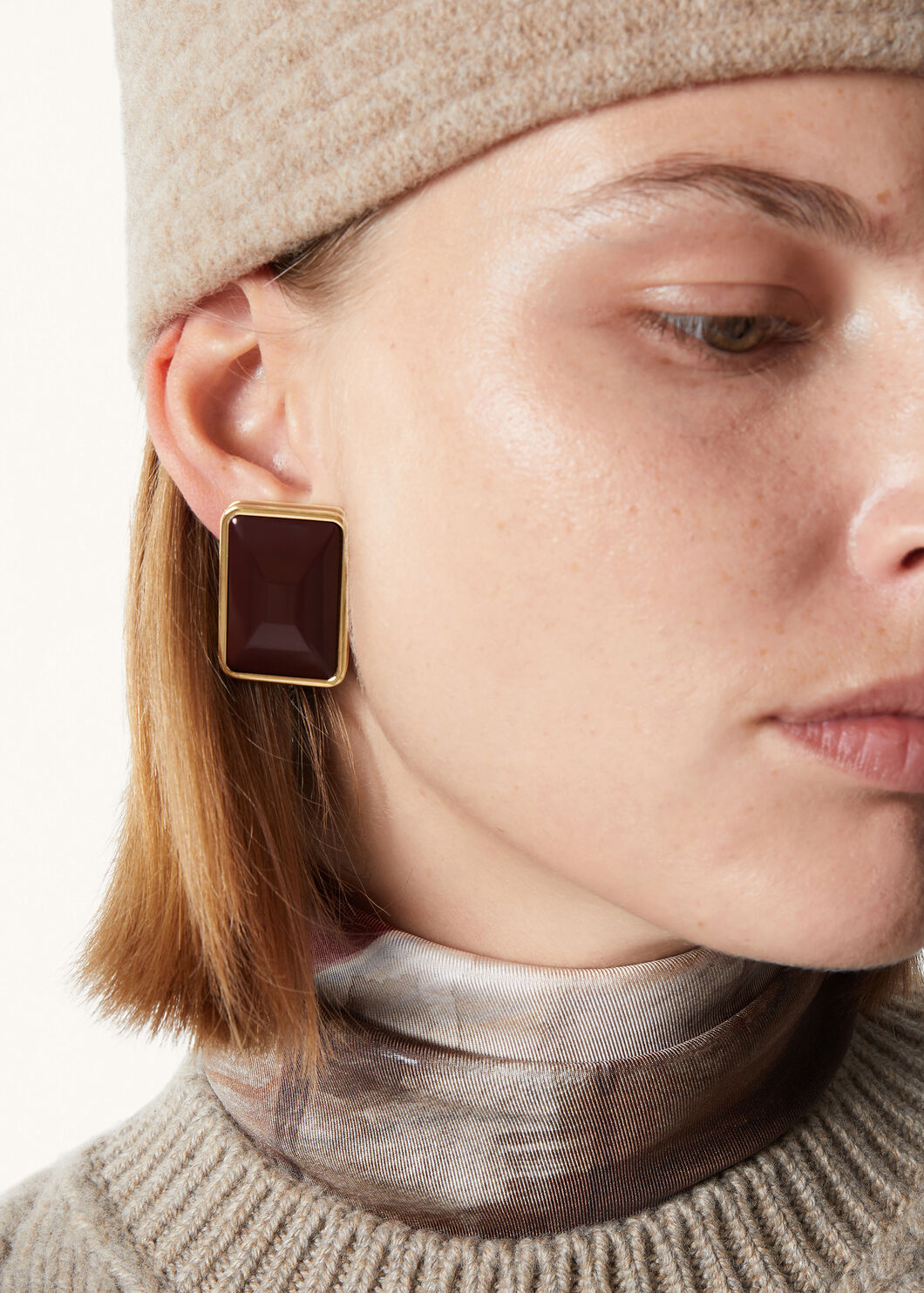 BONBON EARRINGS BRASS WITH ENAMEL