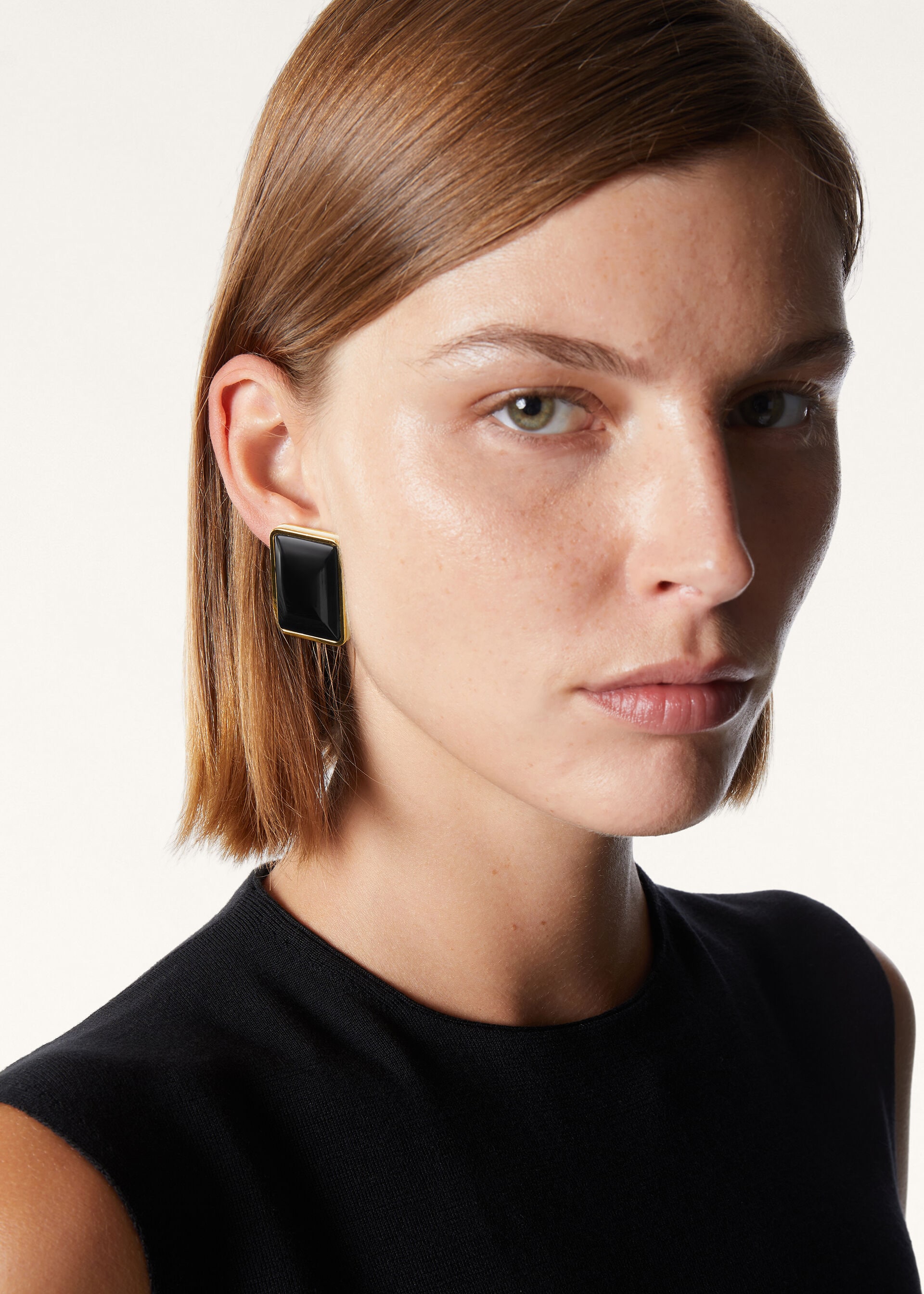 BONBON EARRINGS BRASS WITH ENAMEL