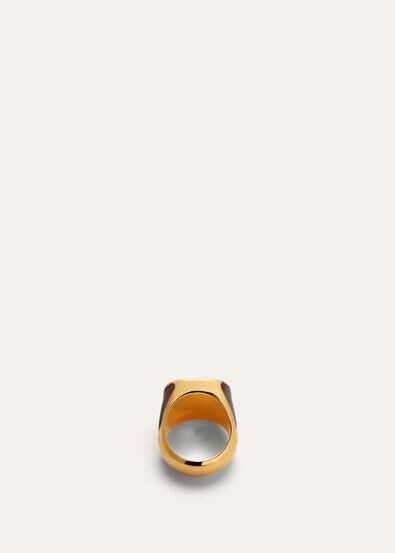 BONBON ROUND RING BRASS WITH ENAMEL