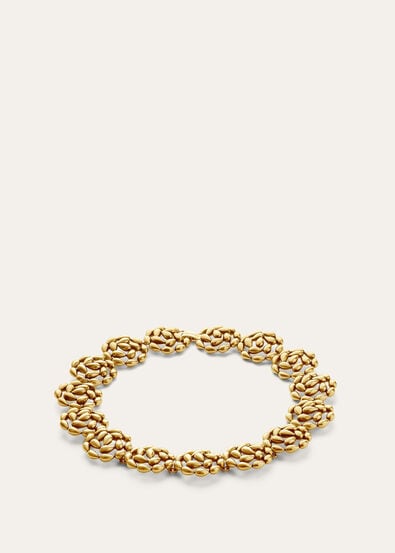 DROPLET FLOWERS NECKLACE BRASS