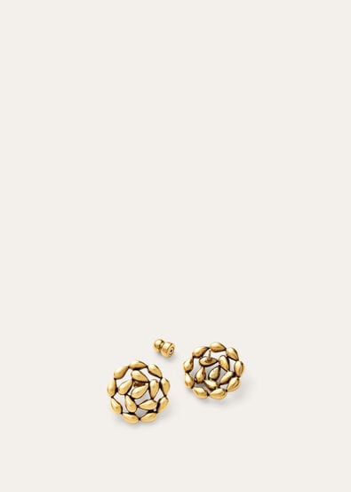 DROPLET FLOWERS EARRINGS BRASS
