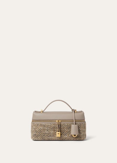 EXTRA BAG L23 TWEED LUREX/ROUNDED LEATHER