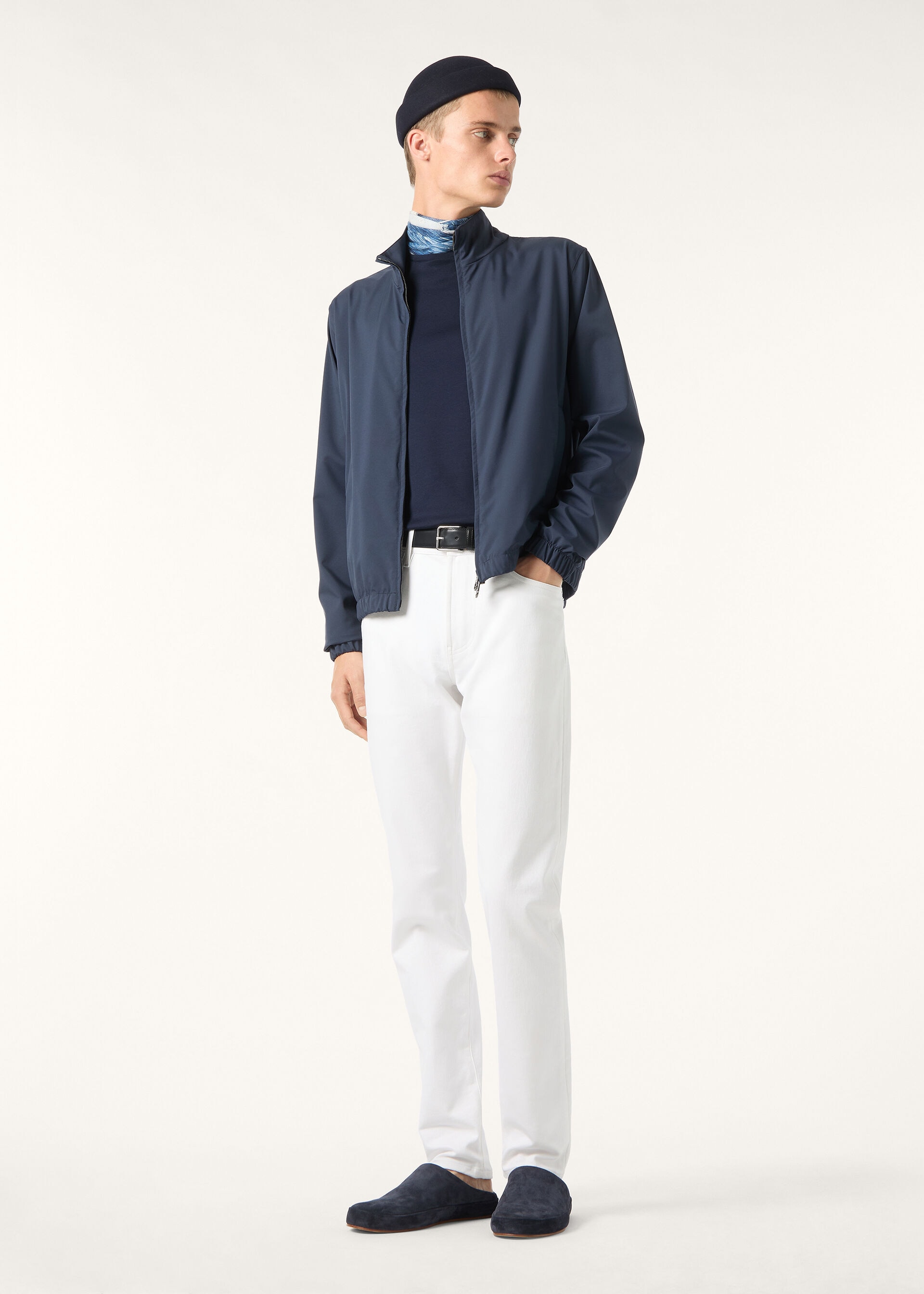 LORO PIANA BOMBER WINDBELT STRETCH STORM