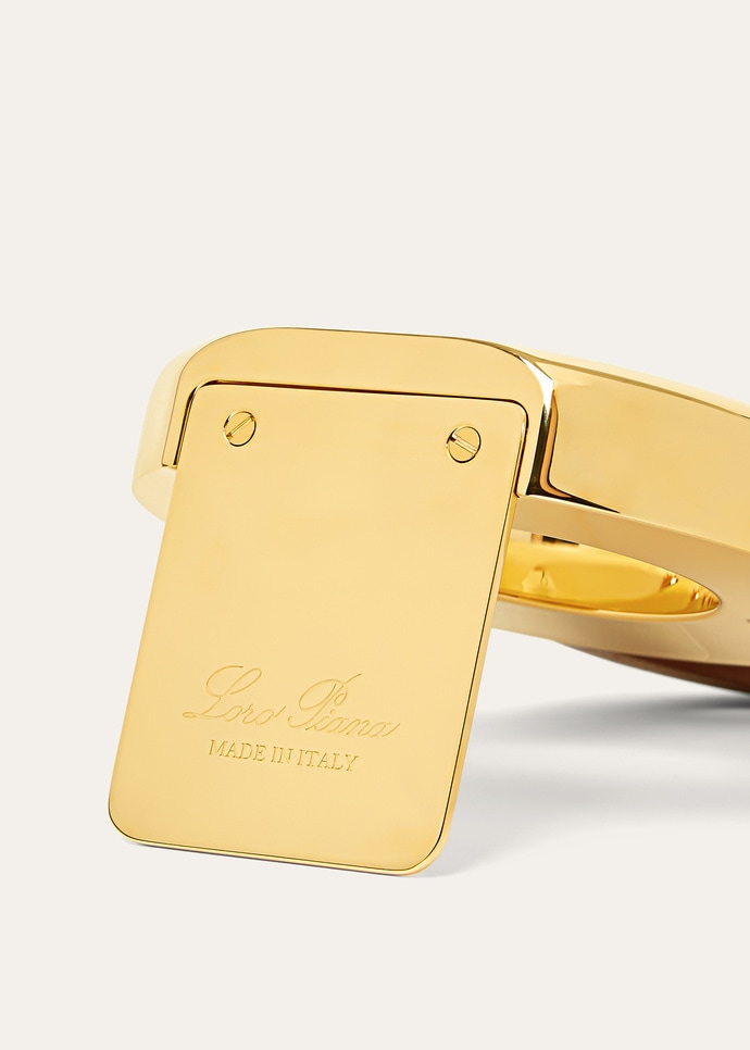GHIERA CHARM BOOKEND BRASS & LEATHER_FAQ3385_B5R0_NR_3