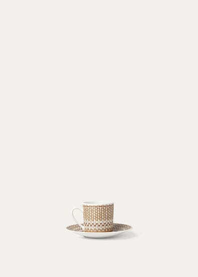 COFFEE CUP & SAUCER PUNTI A MAGLIA