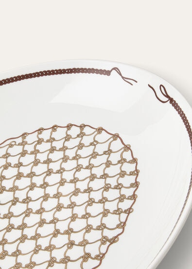 OVAL PLATTER 38 CM PUNTI A MAGLIA