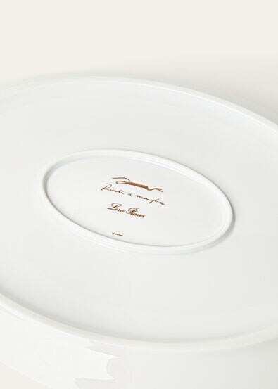 OVAL PLATTER 38 CM PUNTI A MAGLIA