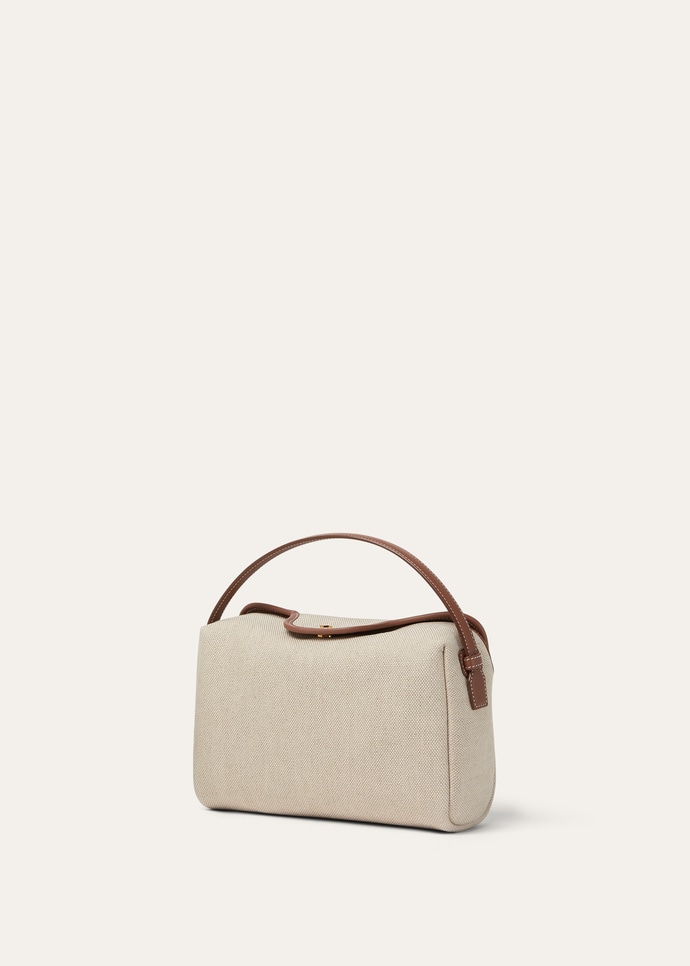 LP TRAVEL POUCH NATURAL CANVAS/ROUNDED LEATHER_FAQ3773_B5RV_NR_2