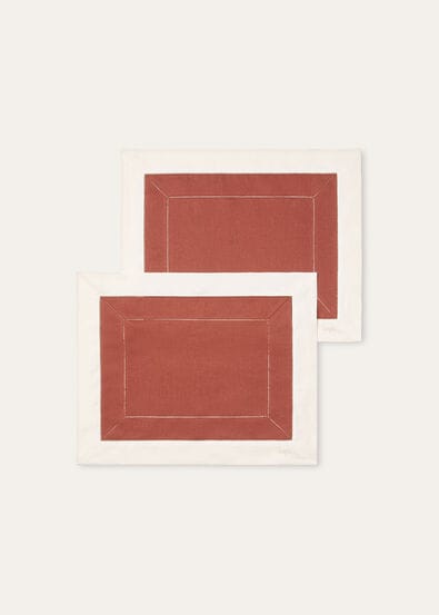 SET OF 2 PLACEMAT PUNTI A MAGLIA LINEN