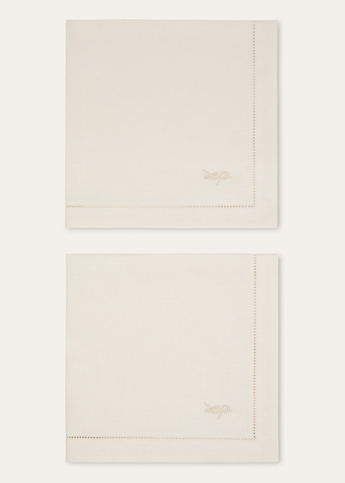 SET OF 2 NAPKINS PUNTI A MAGLIA LINEN_FAQ3782_1084_NR_1