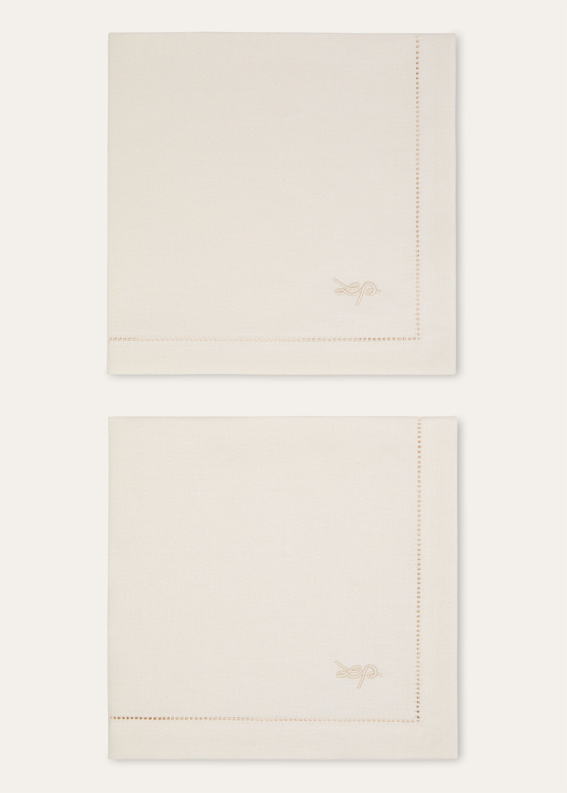 SET OF 2 NAPKINS PUNTI A MAGLIA LINEN