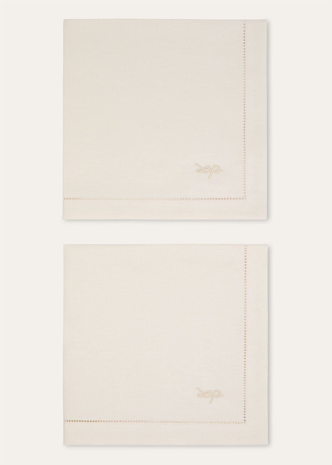 SET OF 2 NAPKINS PUNTI A MAGLIA LINEN