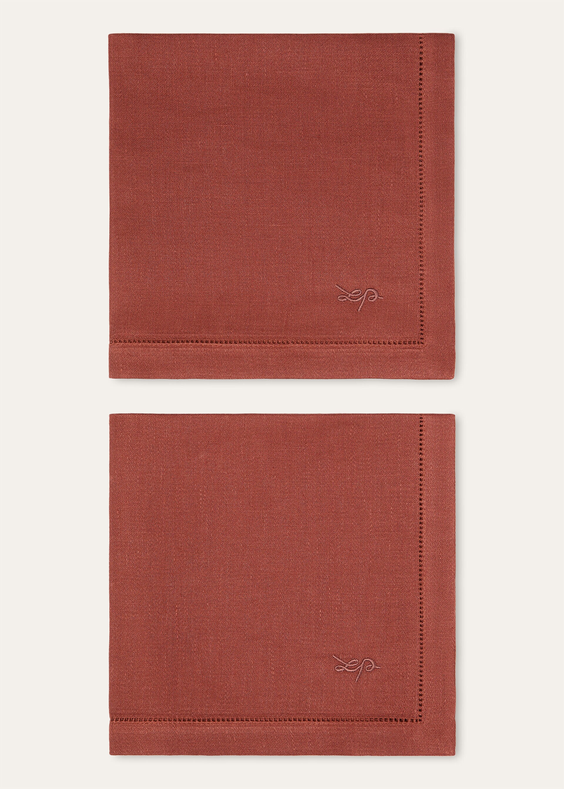 SET OF 2 NAPKINS PUNTI A MAGLIA LINEN