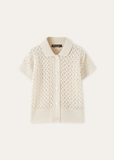 SEASHELL POLO SWEATER SILK GG 7