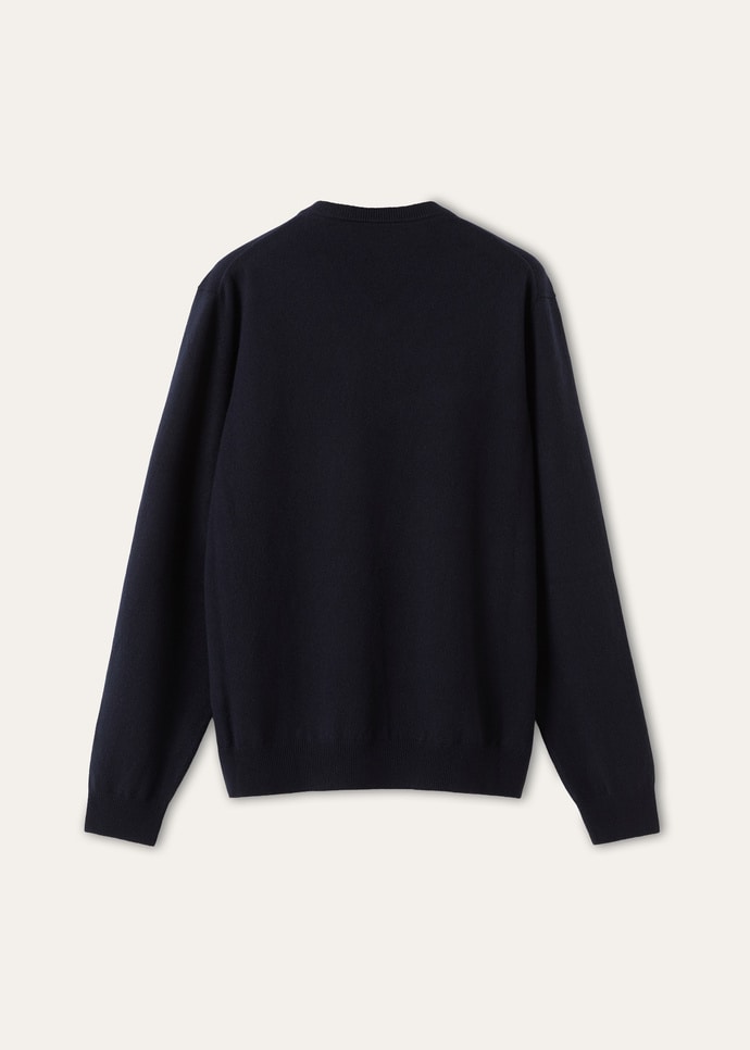 CLASSIC BABY CASH V NECK SWEATER GG 14_FAQ4047_W000_2