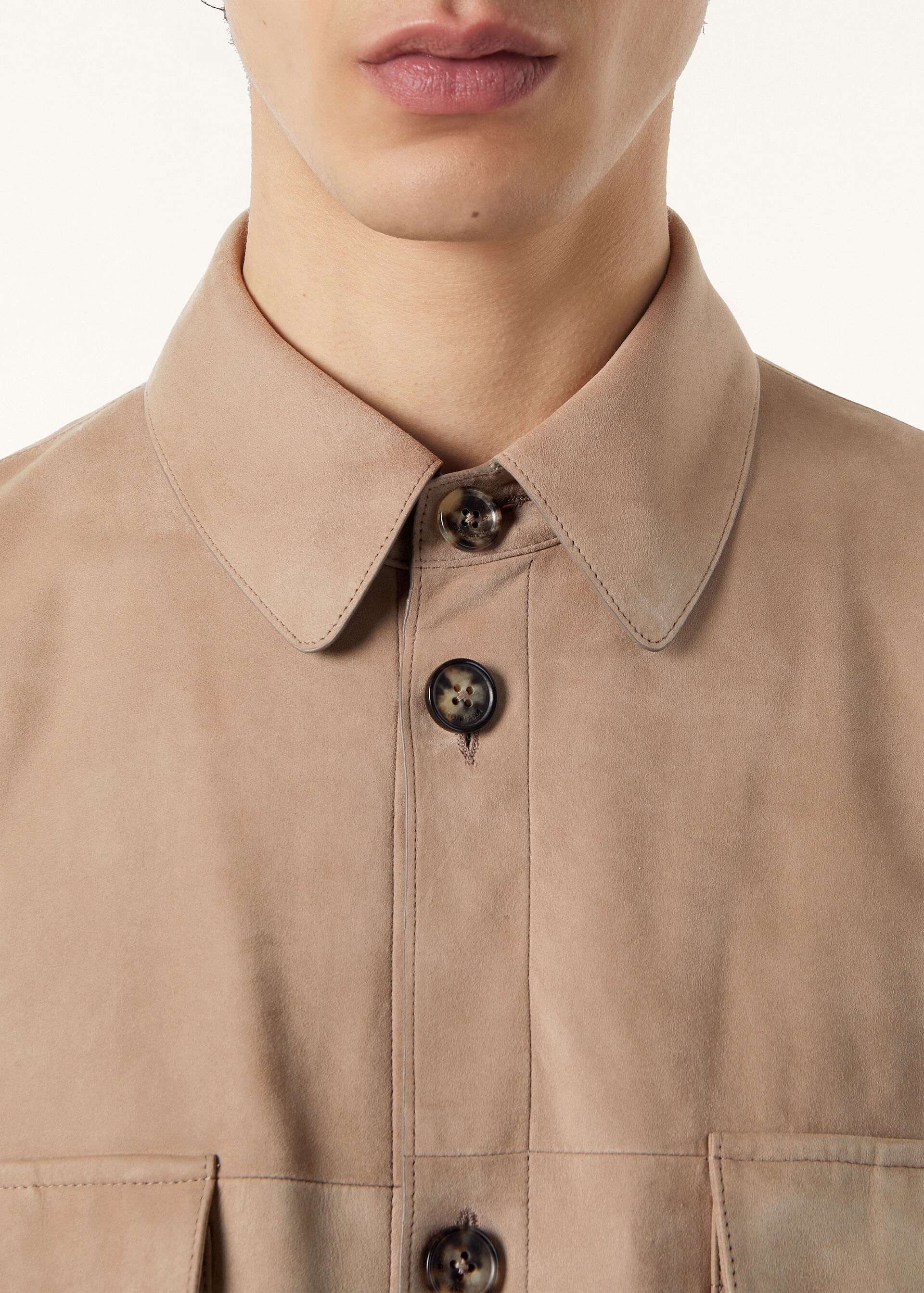 LORO PIANA OVERSHIRT LOWERED SUEDE