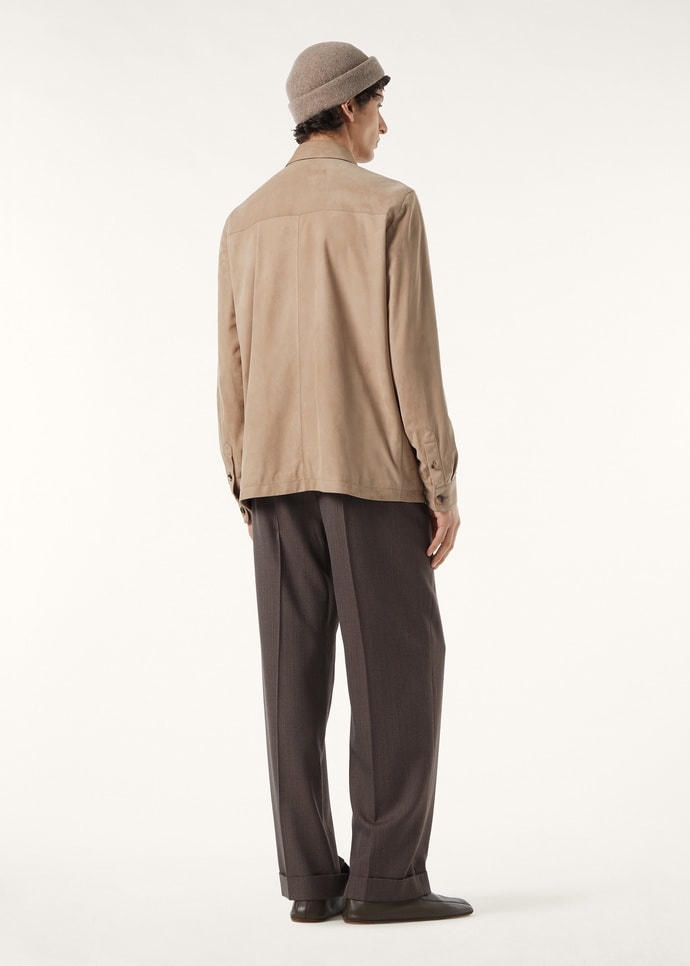 LORO PIANA OVERSHIRT LOWERED SUEDE_FAQ4057_D0IF_4