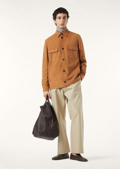 LORO PIANA OVERSHIRT LOWERED SUEDE
