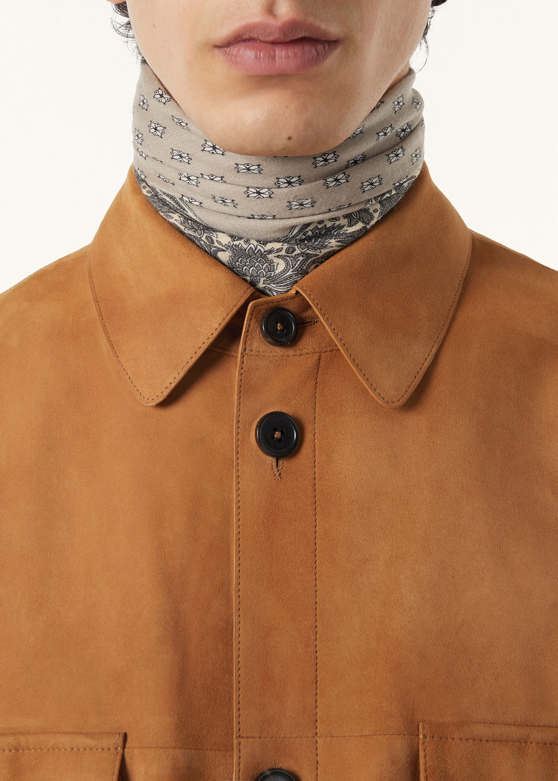 LORO PIANA OVERSHIRT LOWERED SUEDE