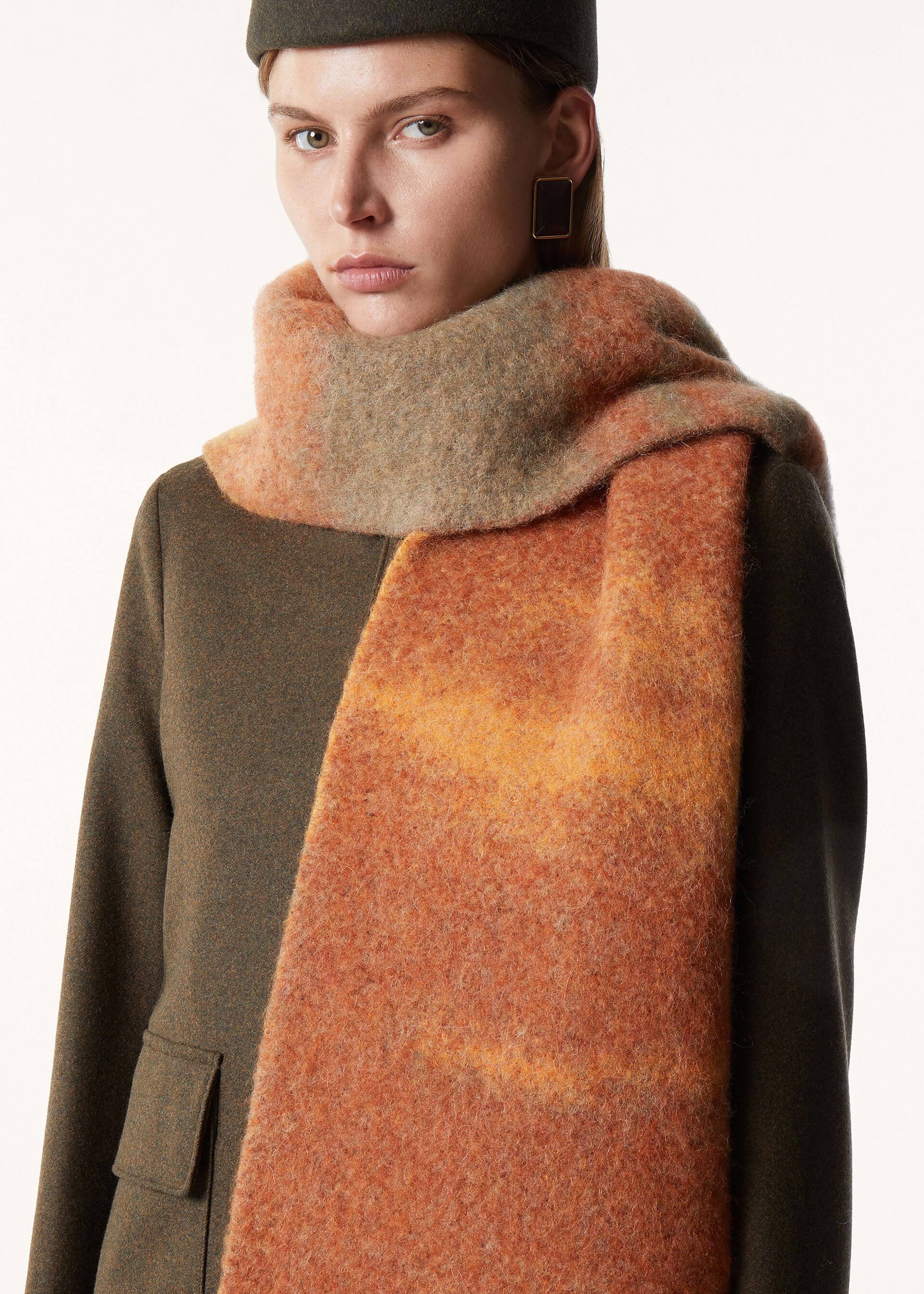 LANDSCAPE JACQUARD SCARF ALPACA