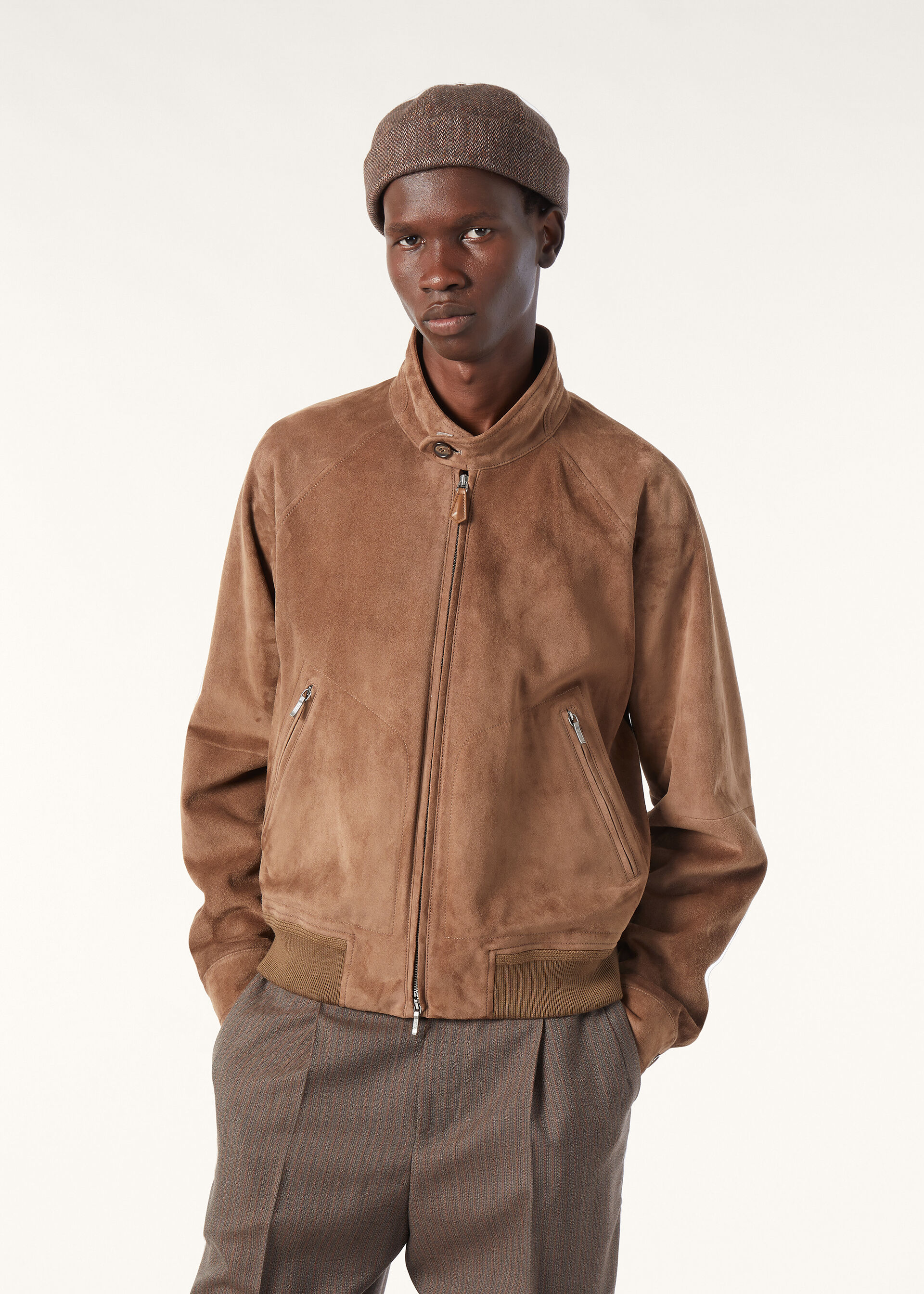 NOVAK BOMBER PLUME SUEDE
