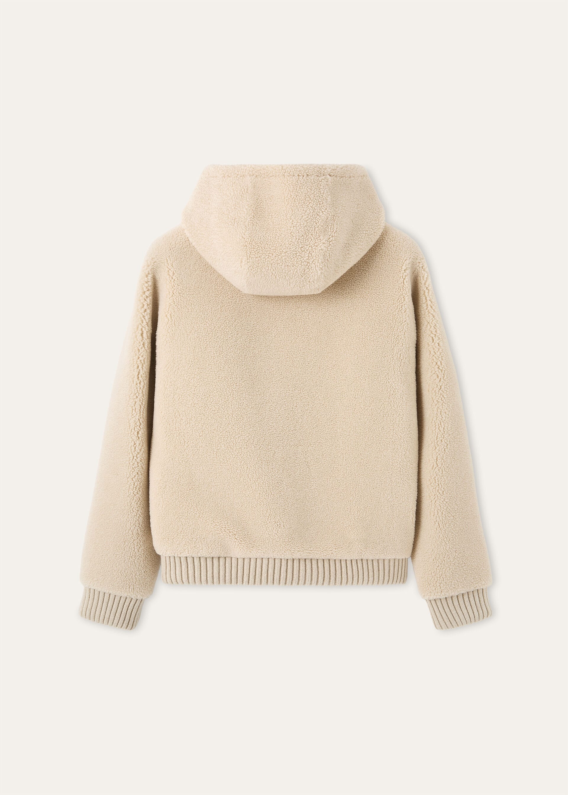 ST MORITZ HOODED BOMBER CASHFUR