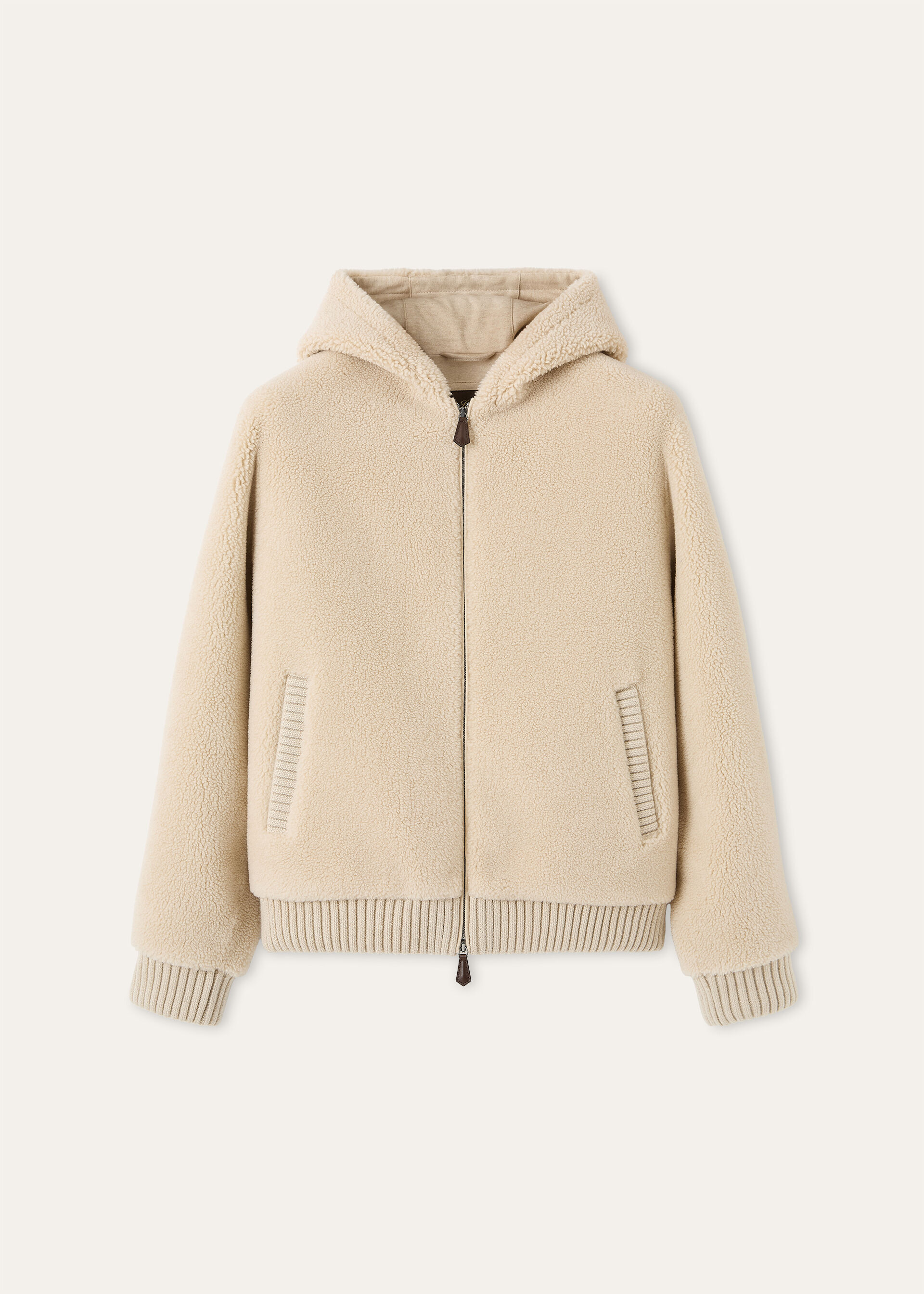 ST MORITZ HOODED BOMBER CASHFUR