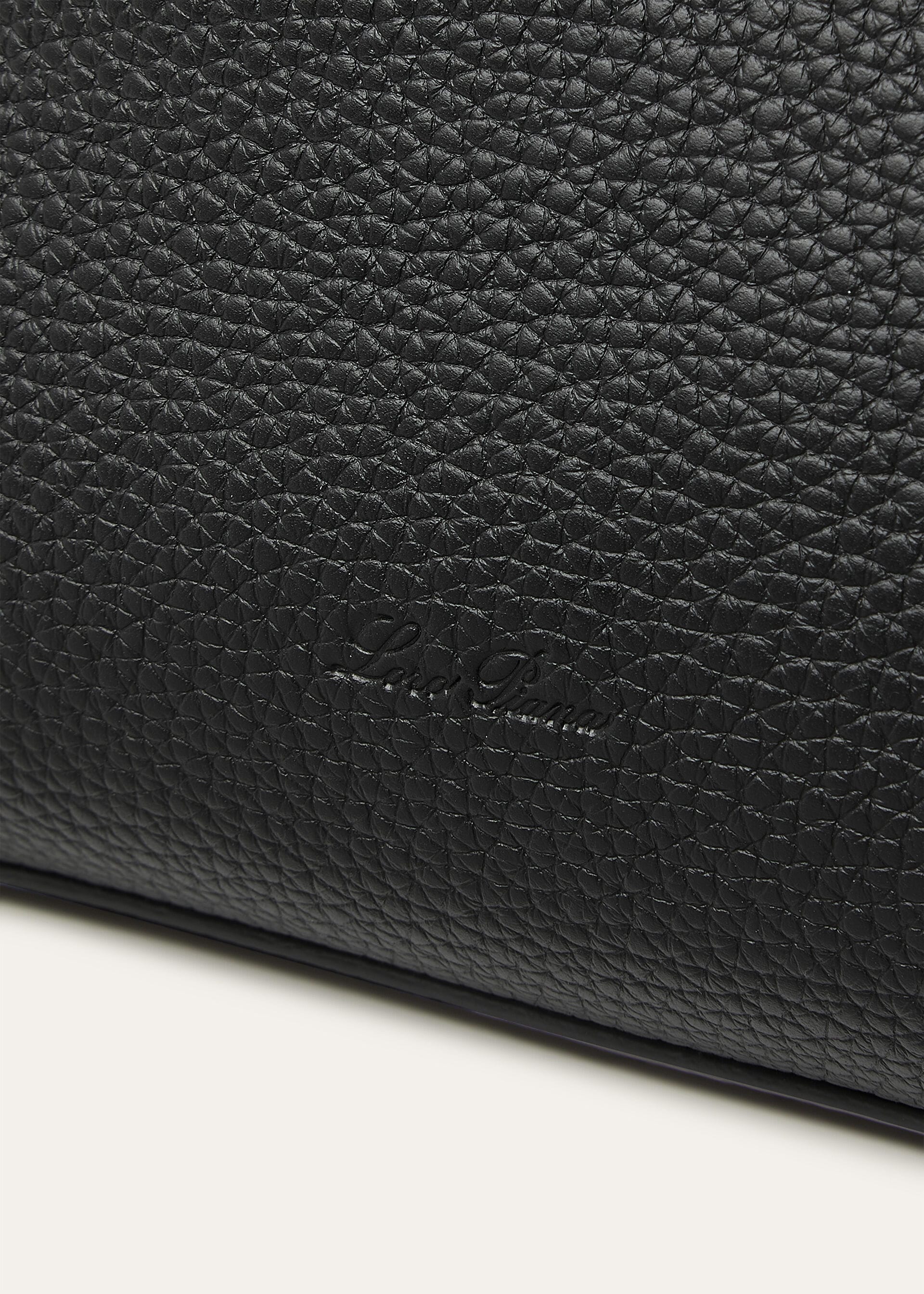 NEEDLE SHOPPER SOFT GRAINED LEATHER