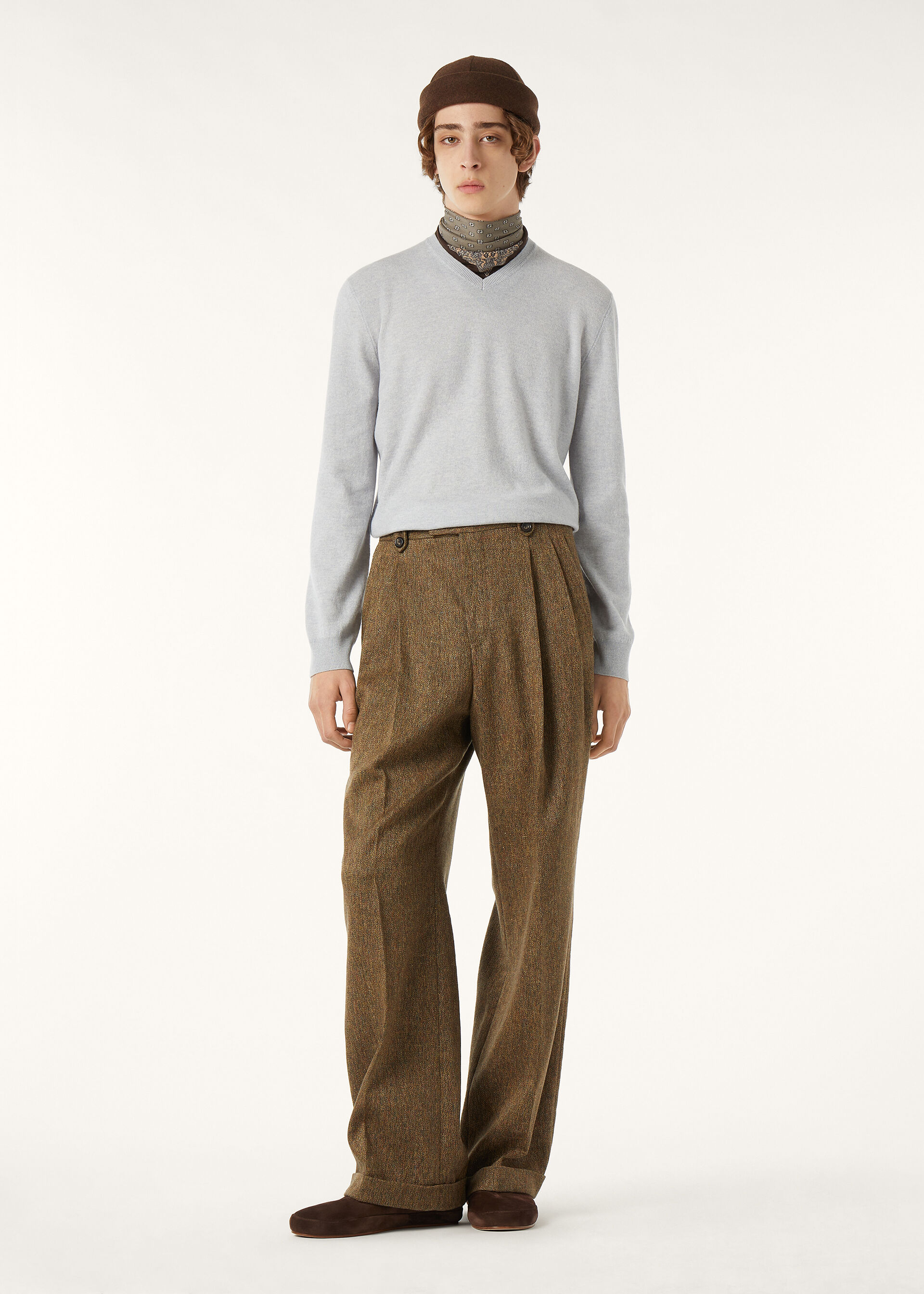SERGIO V NECK SWEATER CASH GG 14