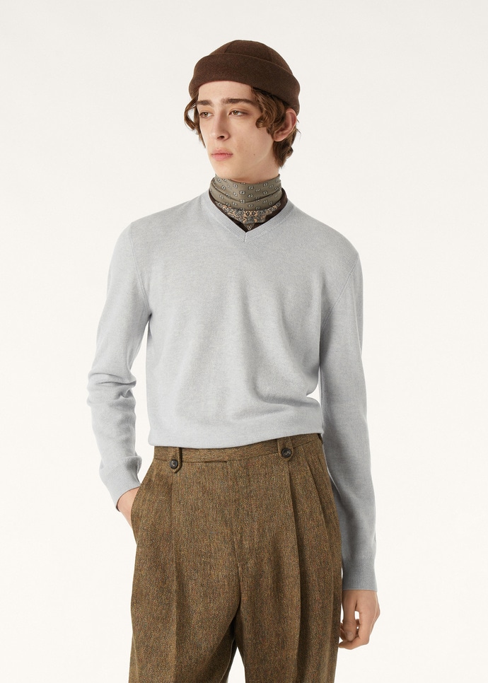 SERGIO V NECK SWEATER CASH GG 14_FAQ4518_402T_3