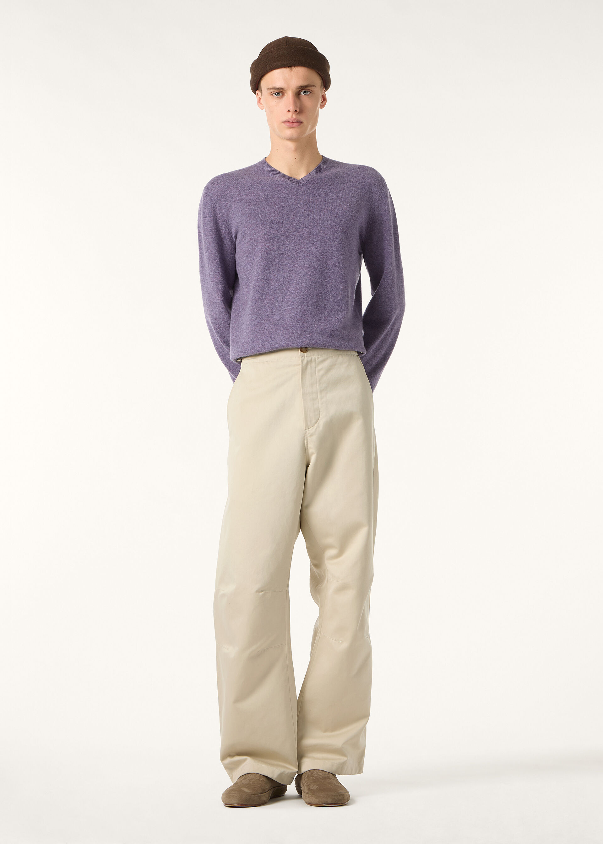 SERGIO V NECK SWEATER CASH GG 14