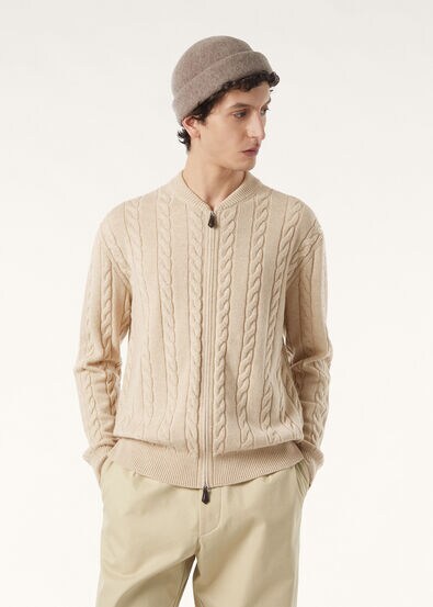 CEDAR BOMBER SWEATER CASH GG 8