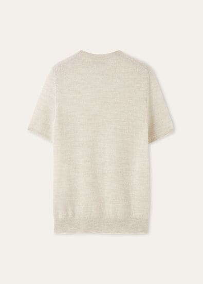 WALNUT SS CREWNECK SWEATER WOOL CASH SILK GG 12