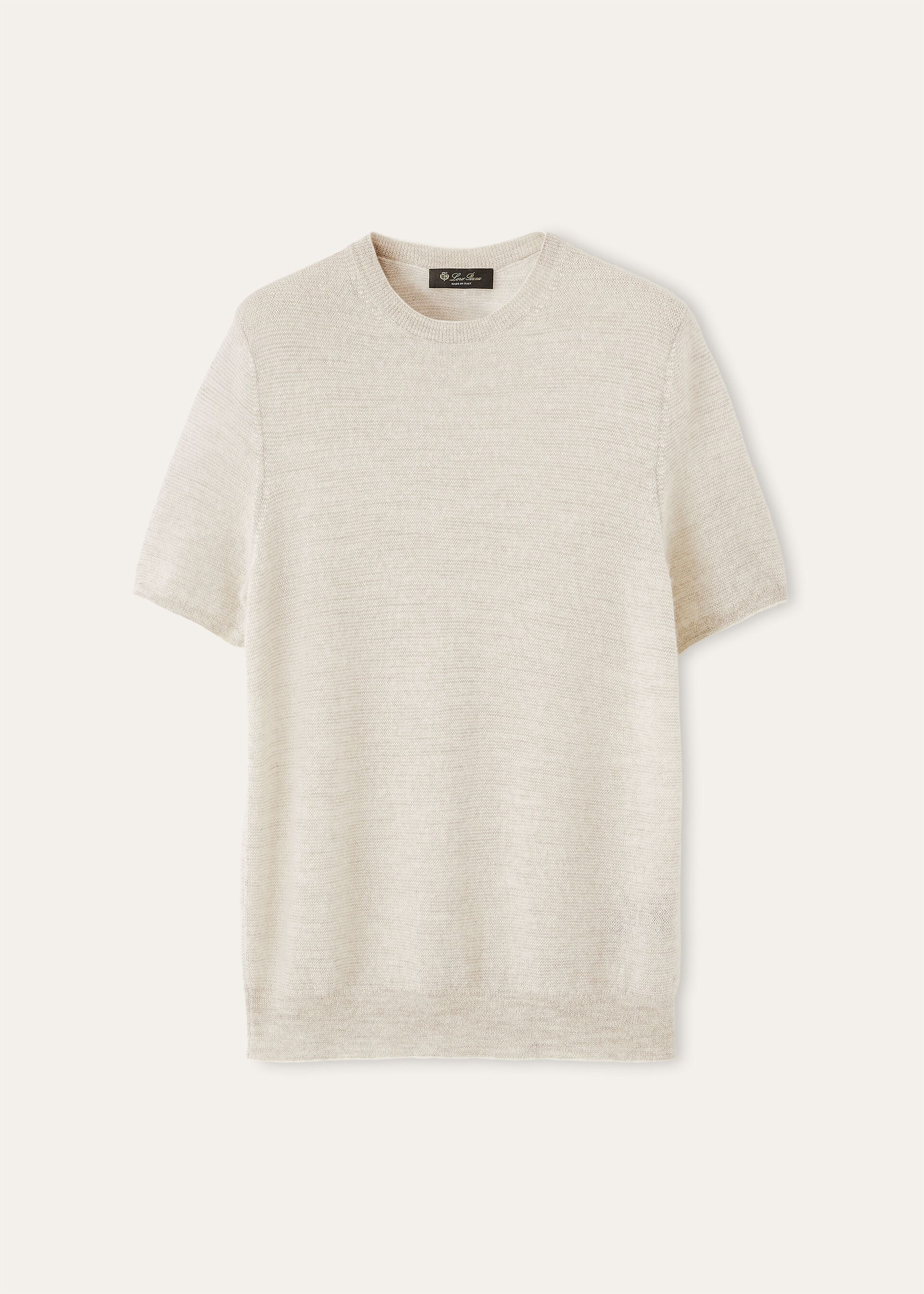 WALNUT SS CREWNECK SWEATER WOOL CASH SILK GG 12