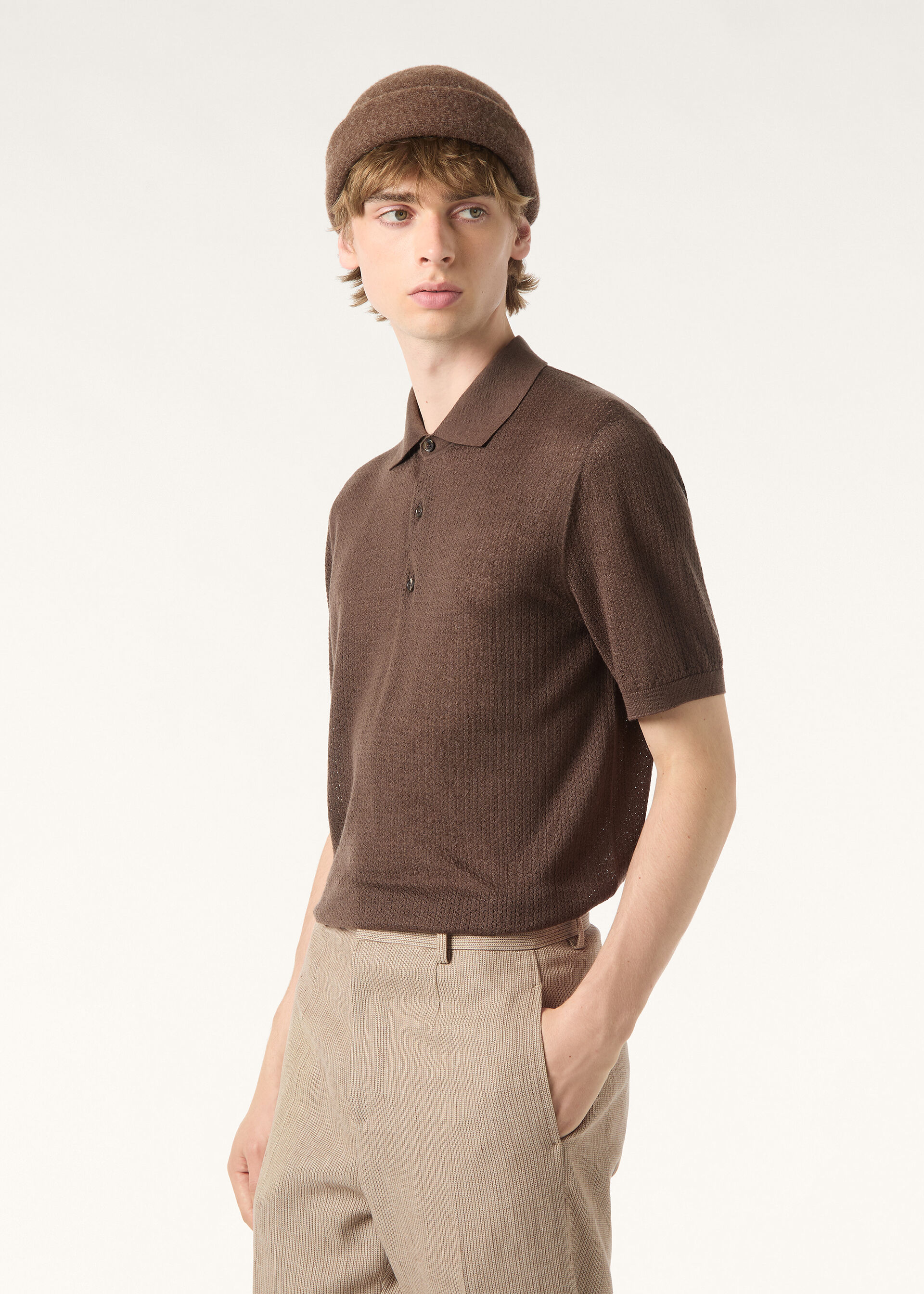 CHESTNUT SS POLO CASH BLEND GG 18