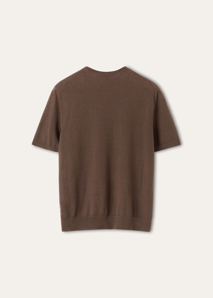 CHESTNUT SS CREWNECK SWEATER CASH BLEND GG 18_FAQ4530_H1A1_6